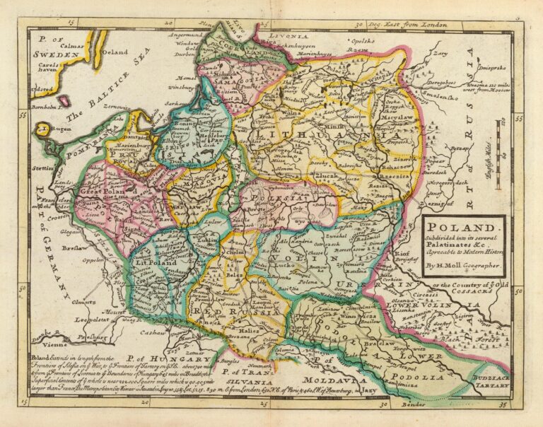 "Poland: Subdivided into its several Palatinates & c Agreeable to Modern History,"