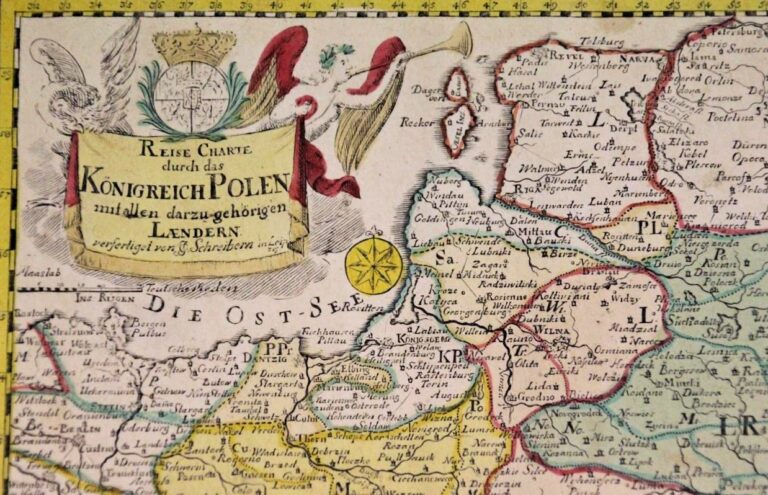 "Reise Charte durch das Königreich Polen mit allen darzu gehörigen Laendern,"
