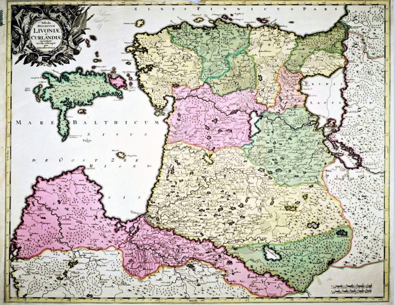 "Tabula DUCATUM LIVONIÆ et CURLANDIÆ,"
