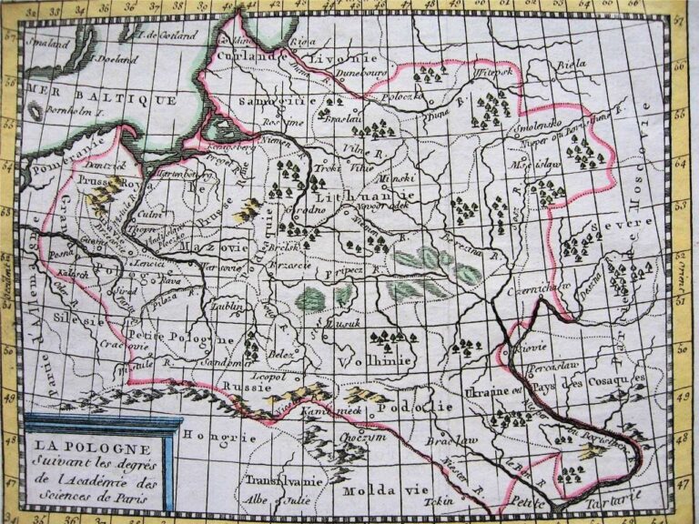 "LA POLOGNE Suivant les degrés de l'Académie des Sciences de Paris.”