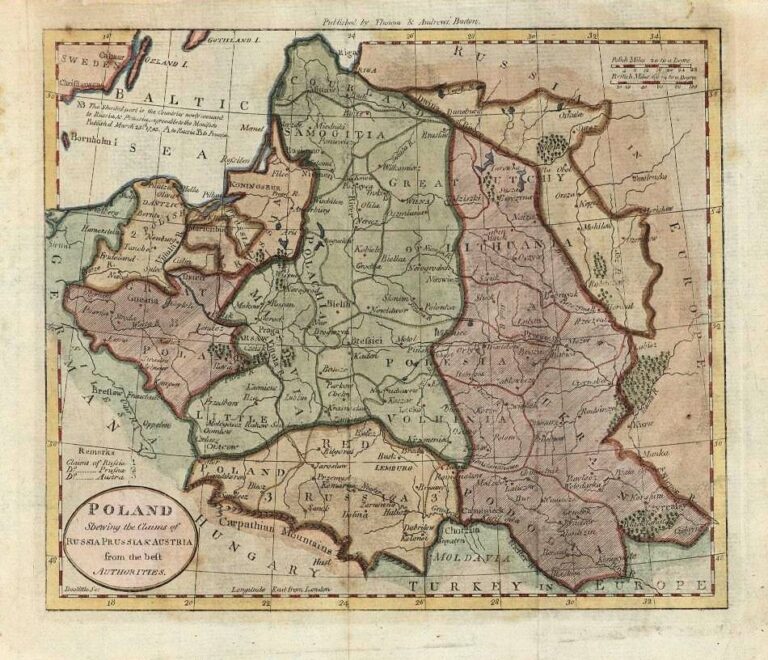 "Poland, Shewing the Claims of Russia, Prussia & Austria...,"