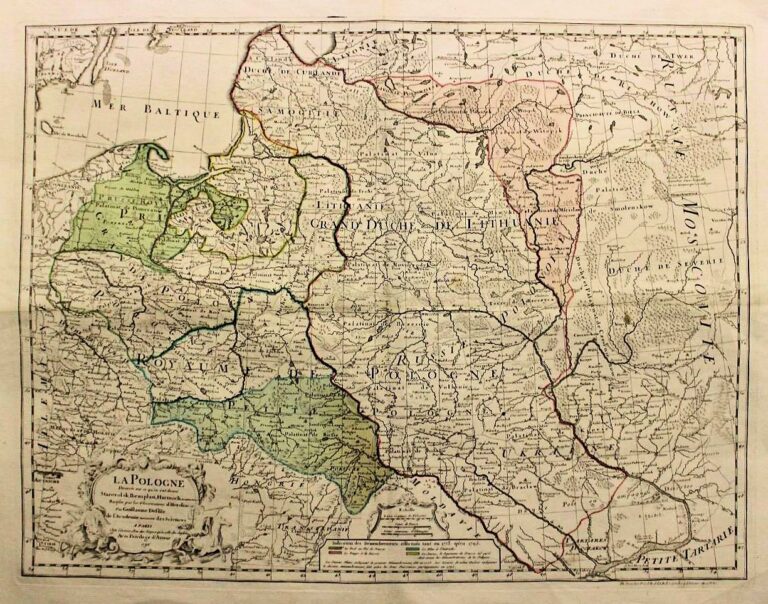 "La Pologne Dressée sur ce qu'0n ont donné Starovolsk, Beauplan, Hartnoch et autres Auters Rectifiée par les Observations d'Hebelius etc. Par Guillaume Del'Isle...,"