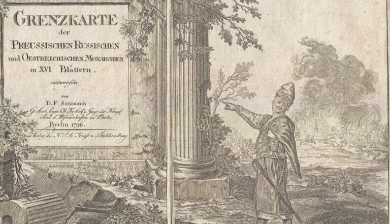 "Grenzkarte der Preussischen Russischen und Oestreichischen Monarchien in XVI Blättern,"