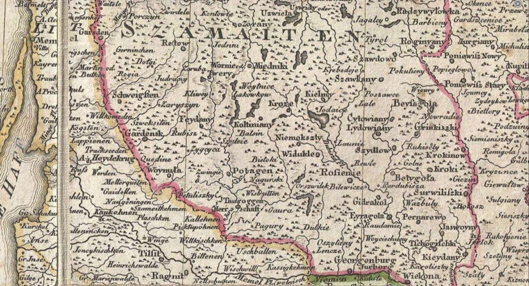 "Grenzkarte der Preussischen Russischen und Oestreichischen Monarchien in XVI Blättern,"