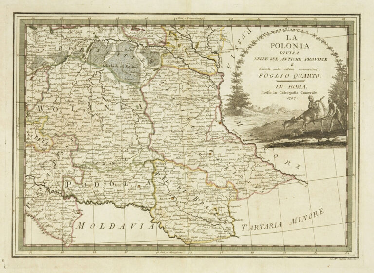 "LA POLONIA Divisa, Nell Sue Antiche Province E delineata quelle ultime osservazioni,"