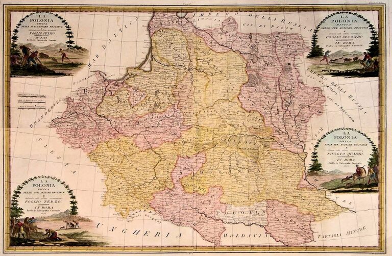 "LA POLONIA Divisa, Nell Sue Antiche Province E delineata quelle ultime osservazioni,"