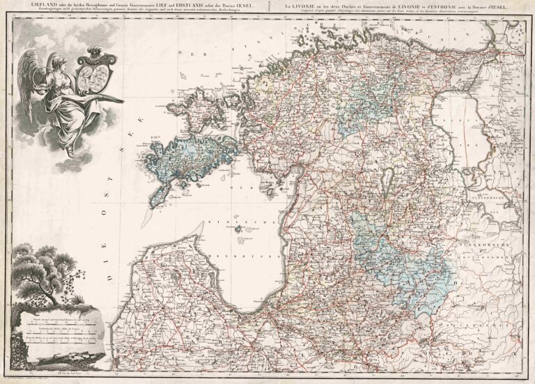 "LIEFLAND...und EHSTLAND nebst der Provinz  ŒSEL,"