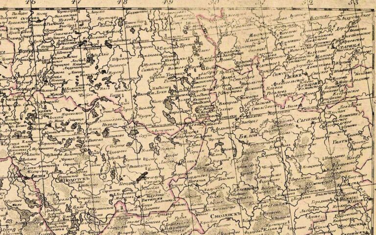 Plans for the newly acquired lands of the Russian Empire in 1793 and 1795