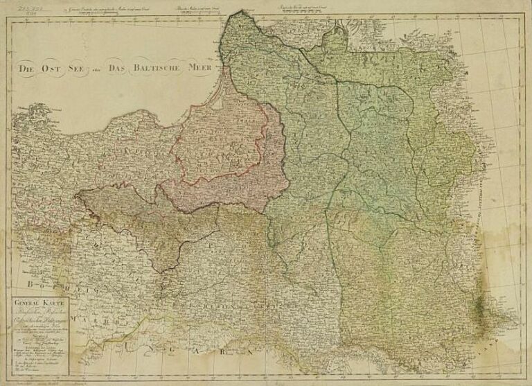 "General-Karte von den Preußischen, Russischen und Oestreichischen Besitzungen im ehemaligen Polen"