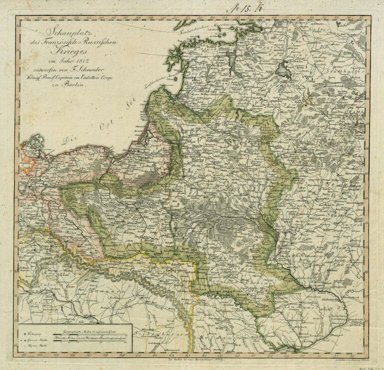 "Schauplatz des Französisch-Russischen Krieges im Jahr 1812,"