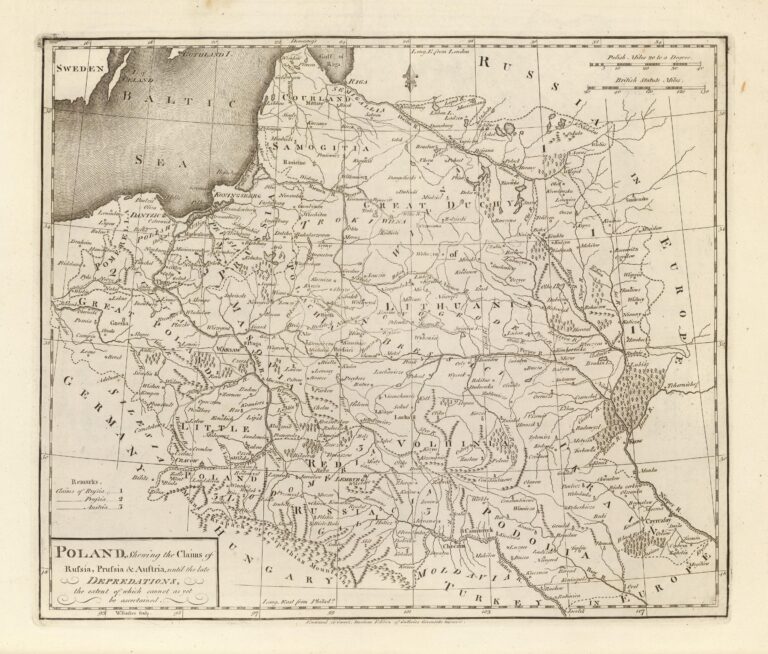 "POLAND, Shewing the Claims of Russia, Prussia & Austria...,"