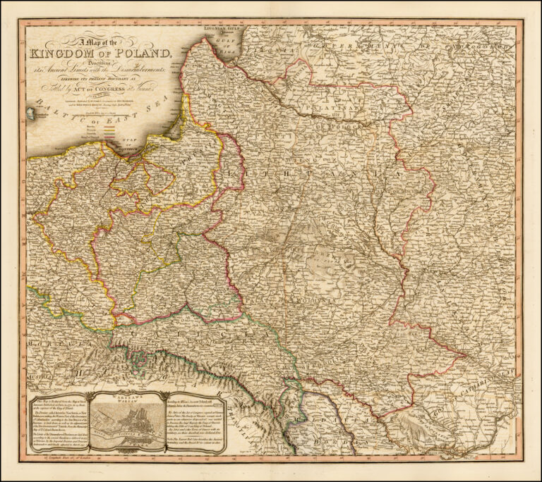 "A Map of the KINGDOM OF POLAND ...4th Ed.,"