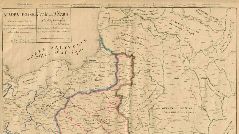 "Mappa Polski i Krajów okolicznych" (upper part of the page)