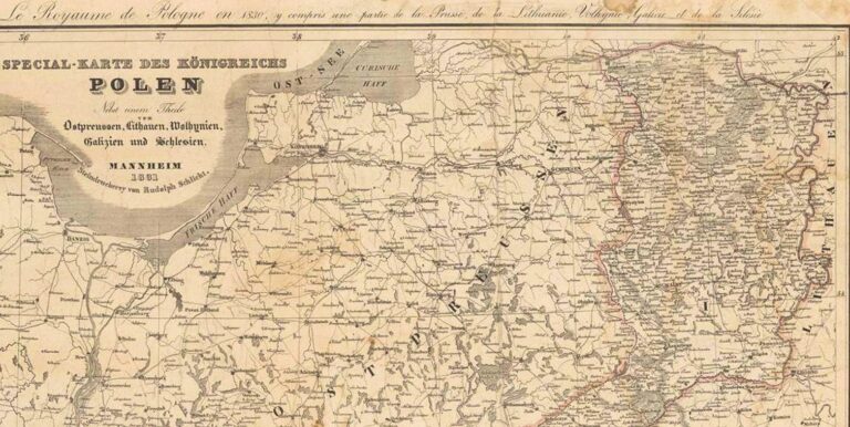 "Special- Karte Des Königreichs Polen Nebst einem Theile von Ostpreussen, Lithauen,"