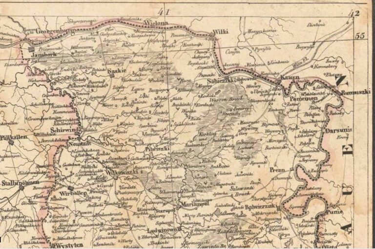 "Special- Karte Des Königreichs Polen Nebst einem Theile von Ostpreussen, Lithauen,"