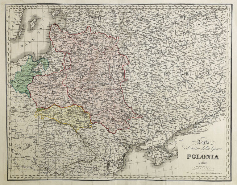 "Carta del Teatro della Guerra in Polonia,"