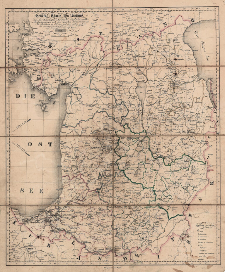 "General- Charte von Livland,"