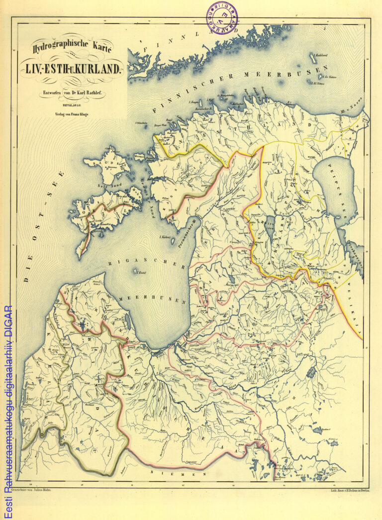 "Hydrographische Karte Liv-, Esth.- u. Kurland,"