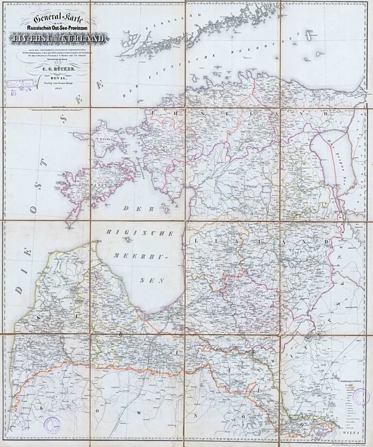 "General-Karte LIV- EHST und KURLAND,"