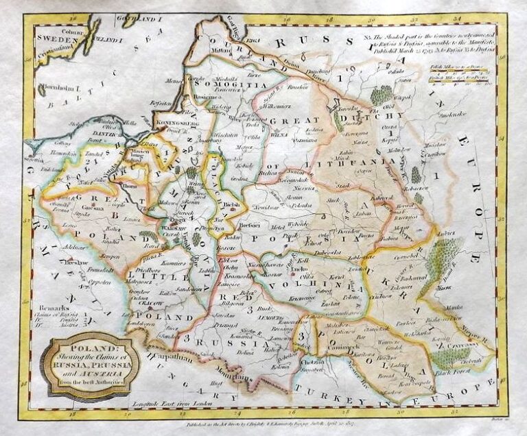 "POLAND: Shewing the Claims of Russia, Prussia and Austria from the beft Authorities,"