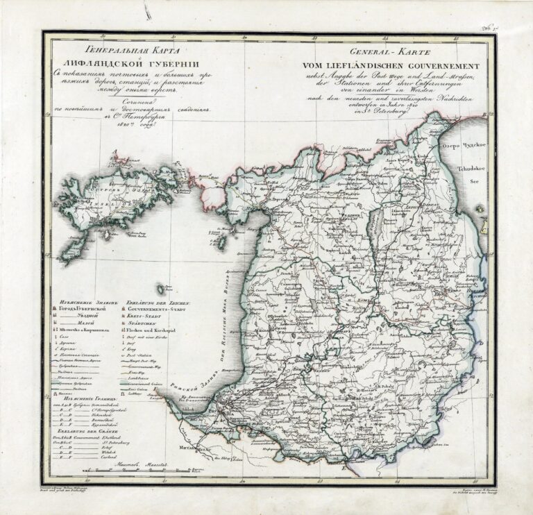 "Atlas geographique de l'Empire de Russe, du Royaume de Pologne et du Grand Duche Finlande...". Livonia g.