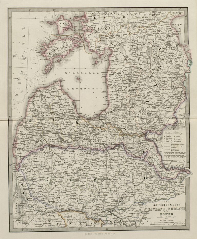 "Die Gouvernments Livland, Kurland und Kowno"