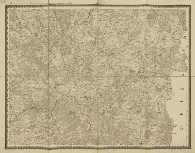 "Specialcharte von Livland in 6 Blättern: Bearbeitet und herausgegeben auf Veran stal- tung der Livländischen Gemeinnützigen und Ökon- omischen Societät nach Struves astronomisch- trigonom- etrischen Vermessung und den vollstandingen Specialmessungen gezeichnet von C. G. Rücker; gestochen im Topographischen Depot des Kaiserlichen Generalstabes"