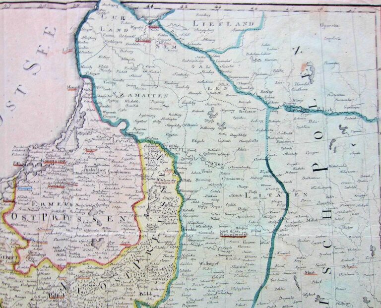 "Karte von Pohlen, König: Preussen und den angrenzenden Ländern...,"