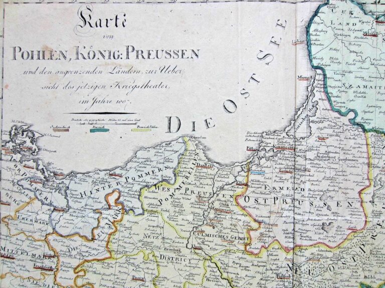 "Karte von Pohlen, König: Preussen und den angrenzenden Ländern...,"