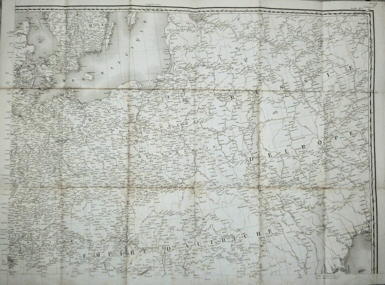 folding map of Central Europe