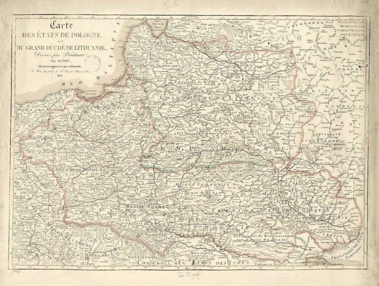 "Carte des Etats de Pologne et du Grand-Duche de Lithuanie..."