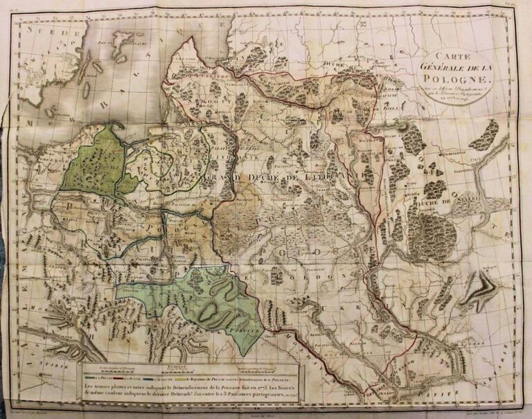 "Carte Générale de la Pologne avec ses differens Démembremens par les Puissances Partageantes en 1773 et 1795,"