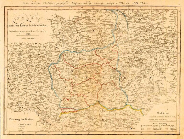 "Polen nach den Letzten Friedenschlüssen, nebst den angränzenden Ländern,"