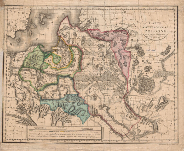 "Carte Générale de la Pologne avec ses differens Démembremens par les Puissances Partageantes en 1773 et 1795,"