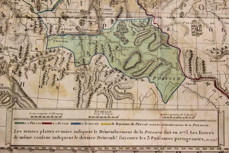 "Carte Générale de la Pologne avec ses differens Démembremens par les Puissances Partageantes en 1773 et 1795,"