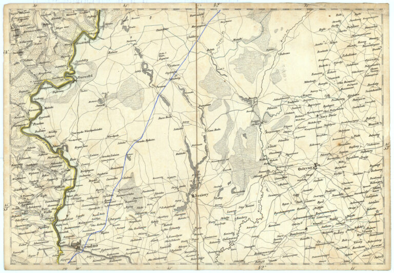 N2 Grodno. "Ubersichtsblatt zu G.D. REYMANN'S topographischer Special-Karte von CENTRAL EUROPA."