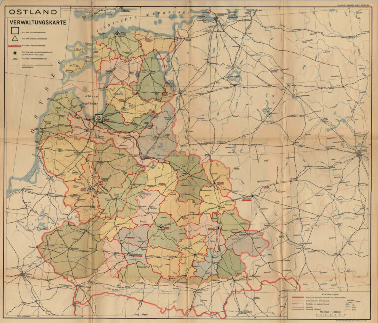 "Ostland-Atlas: Baltische Randstaaten,". Administrative boundaries.