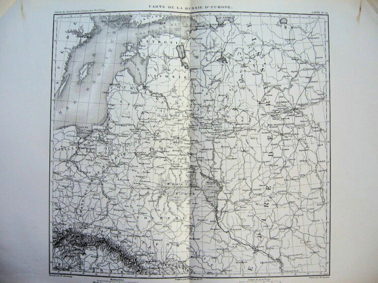 "CARTE DE LA RUSSIE D' EUROPE."