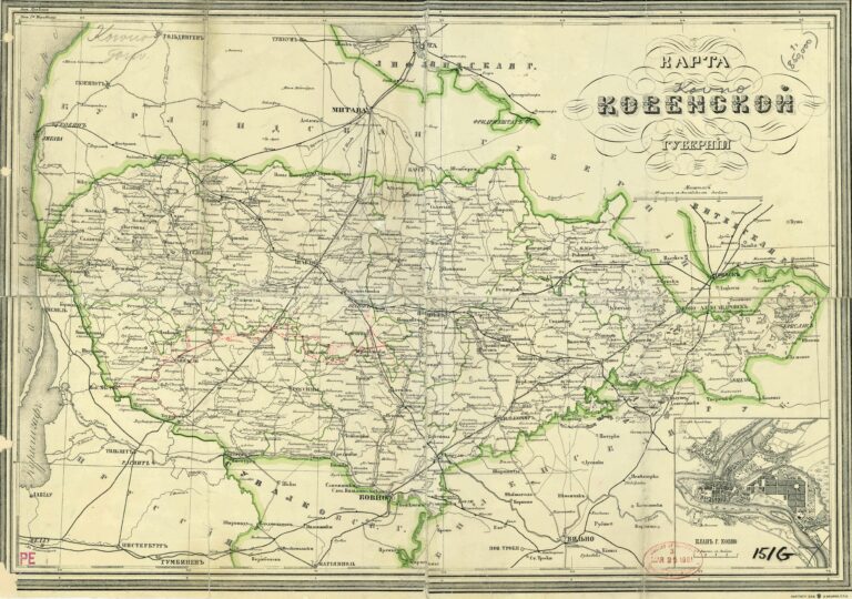"Карта Ковенской губерiи."