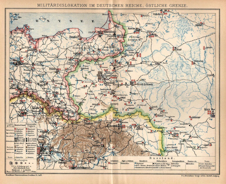 "Militärdislokation im Deutschen Reiche Östliche Grenze"