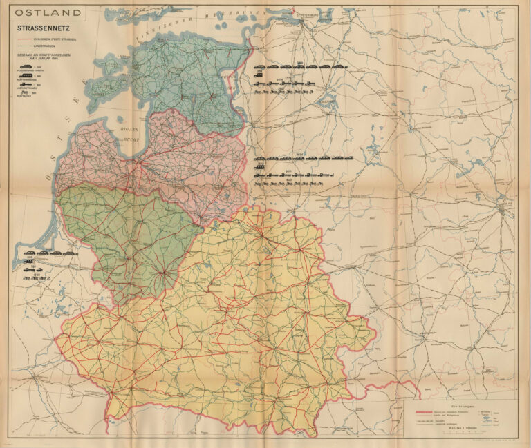 "Ostland-Atlas: Baltische Randstaaten,". Road Network