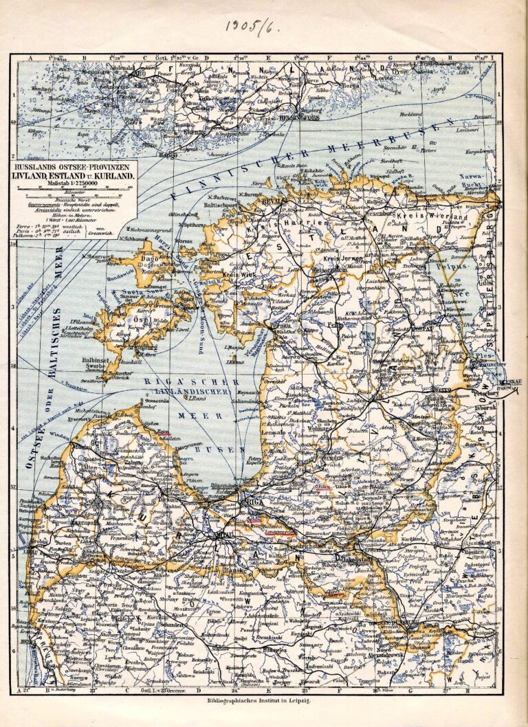 "RUSSISCHE OSTSEE-PROVIN- ZEN LIVLAND, ESTHLAND, KURLAND,"