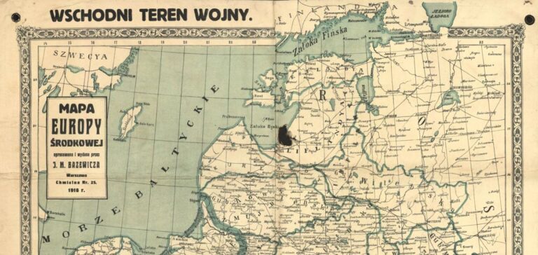 "Mapa Europy Środkowej"