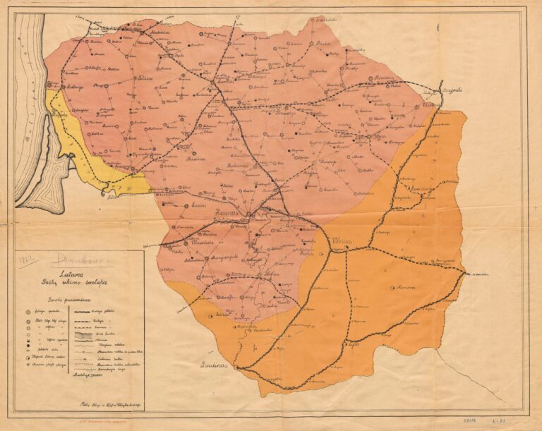 "Lietuvos paštų sekimo žemlapis,"