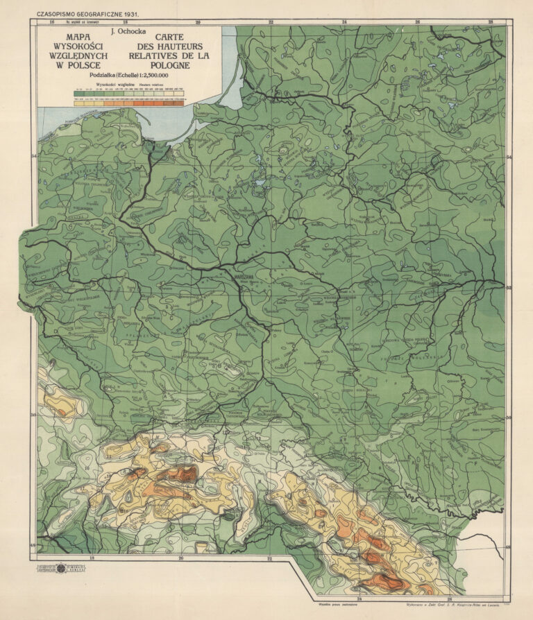"Mapa Wysokości Względnych w Polsce"
