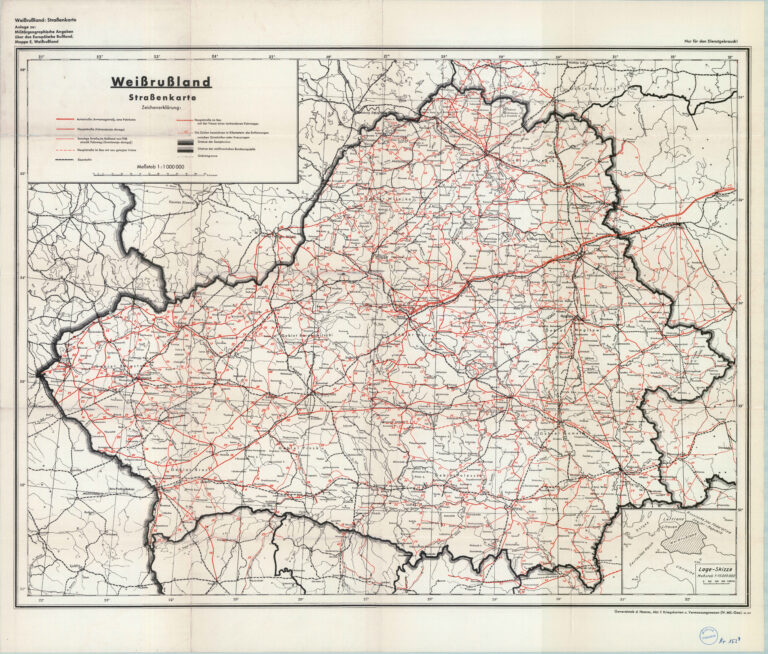 "Weißrußland Straßenkarte"