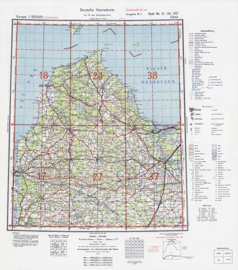 July 1944 "O-34-SO Libau"