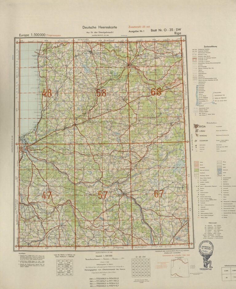 July 1944 "O-35-SW Riga"