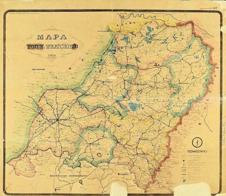 "Mapa Wojew. Wilenskiego,"