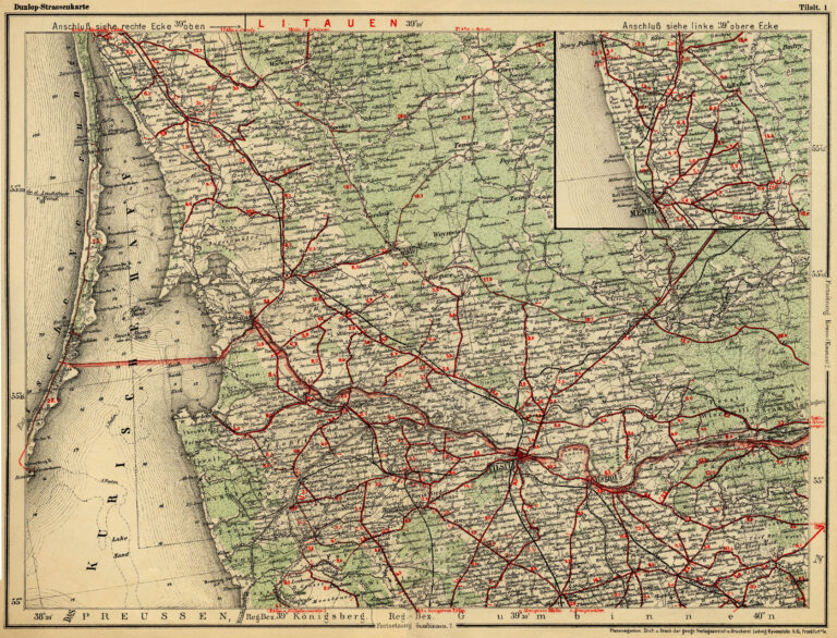"Dunlop Automobil Strassenkarte von Deutschland,"